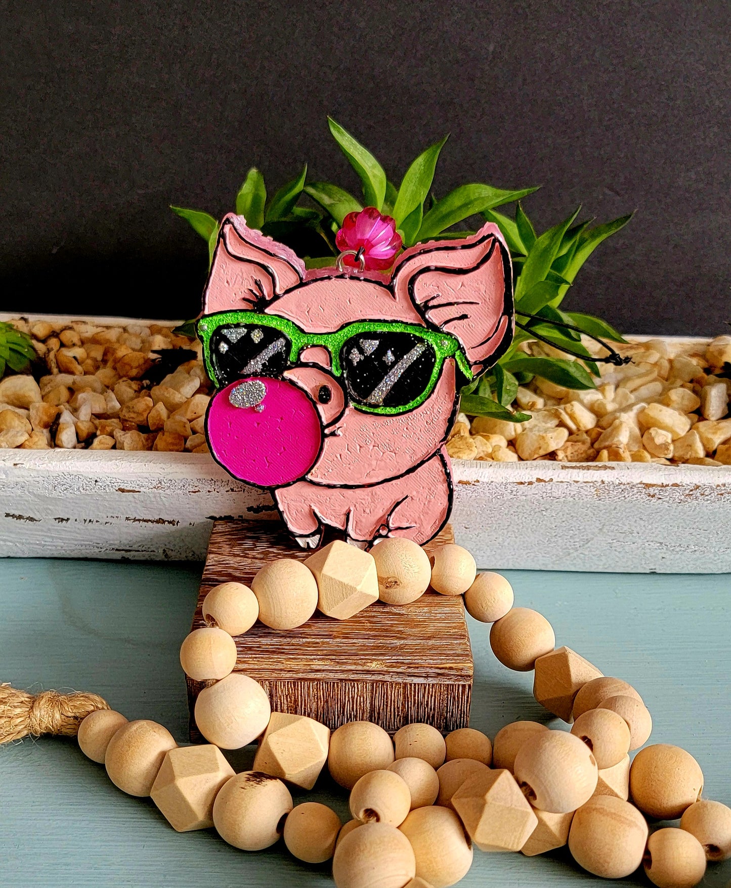 Pig Blowing Bubble