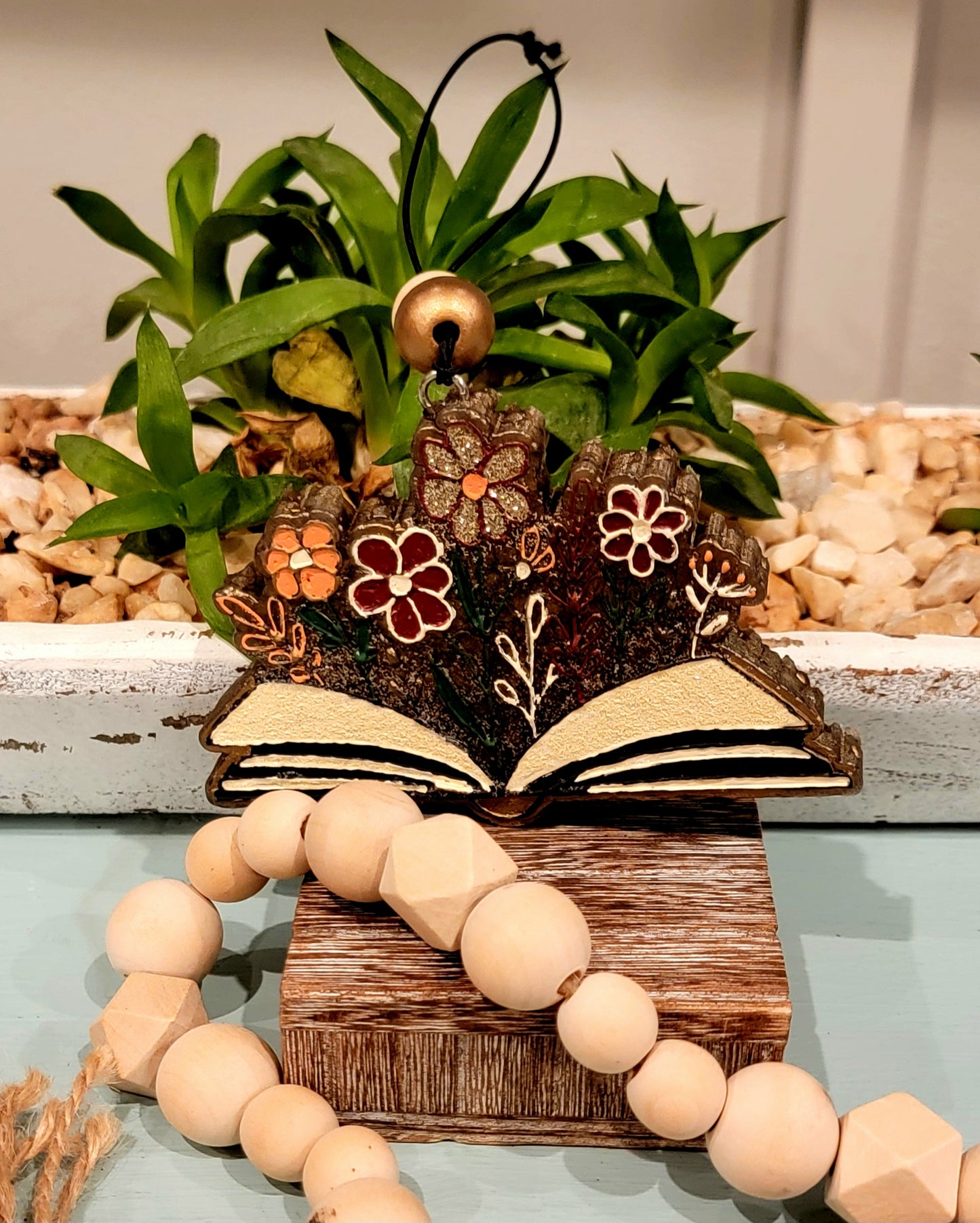 Book with flowers