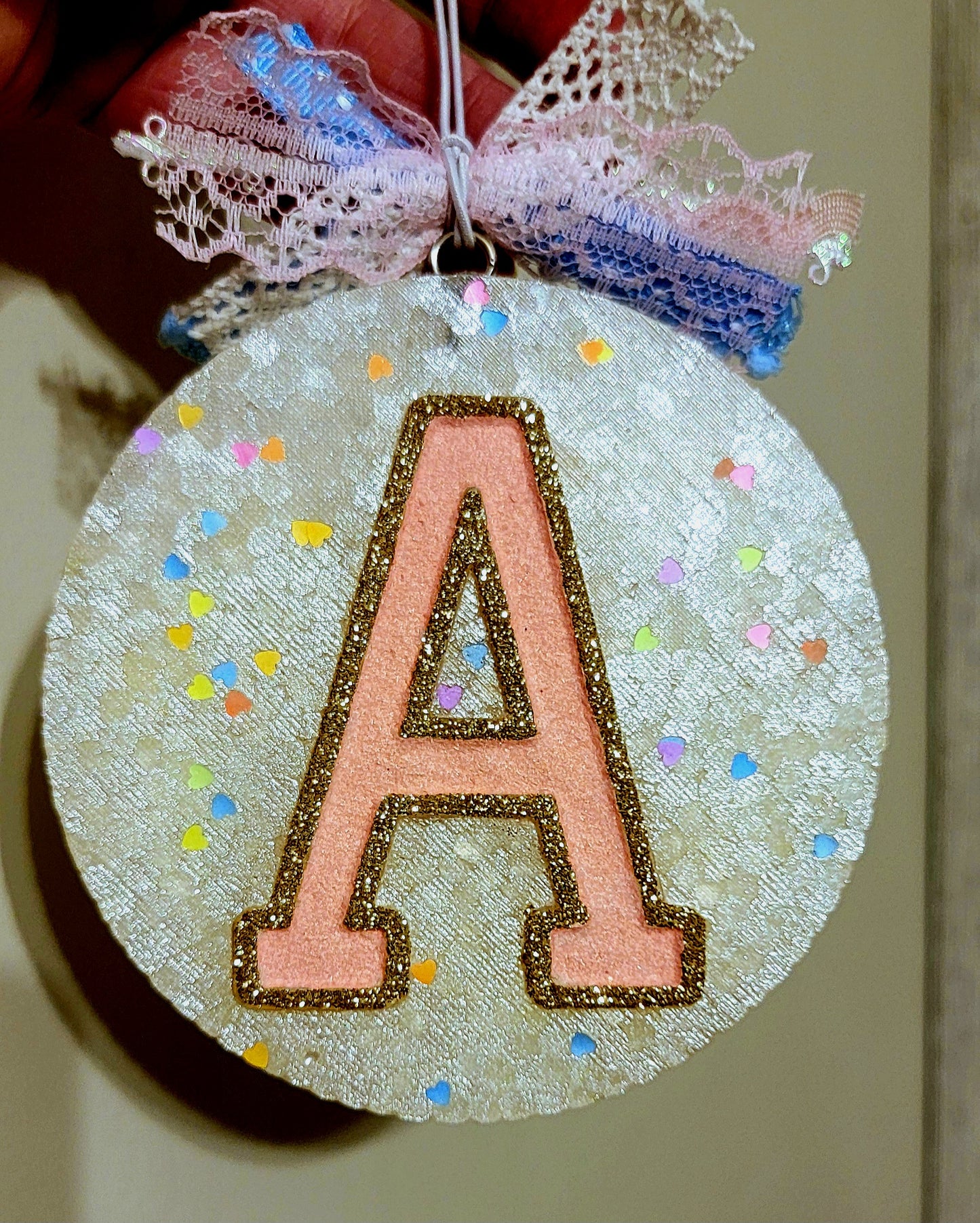 A monogram initial freshie A-Z