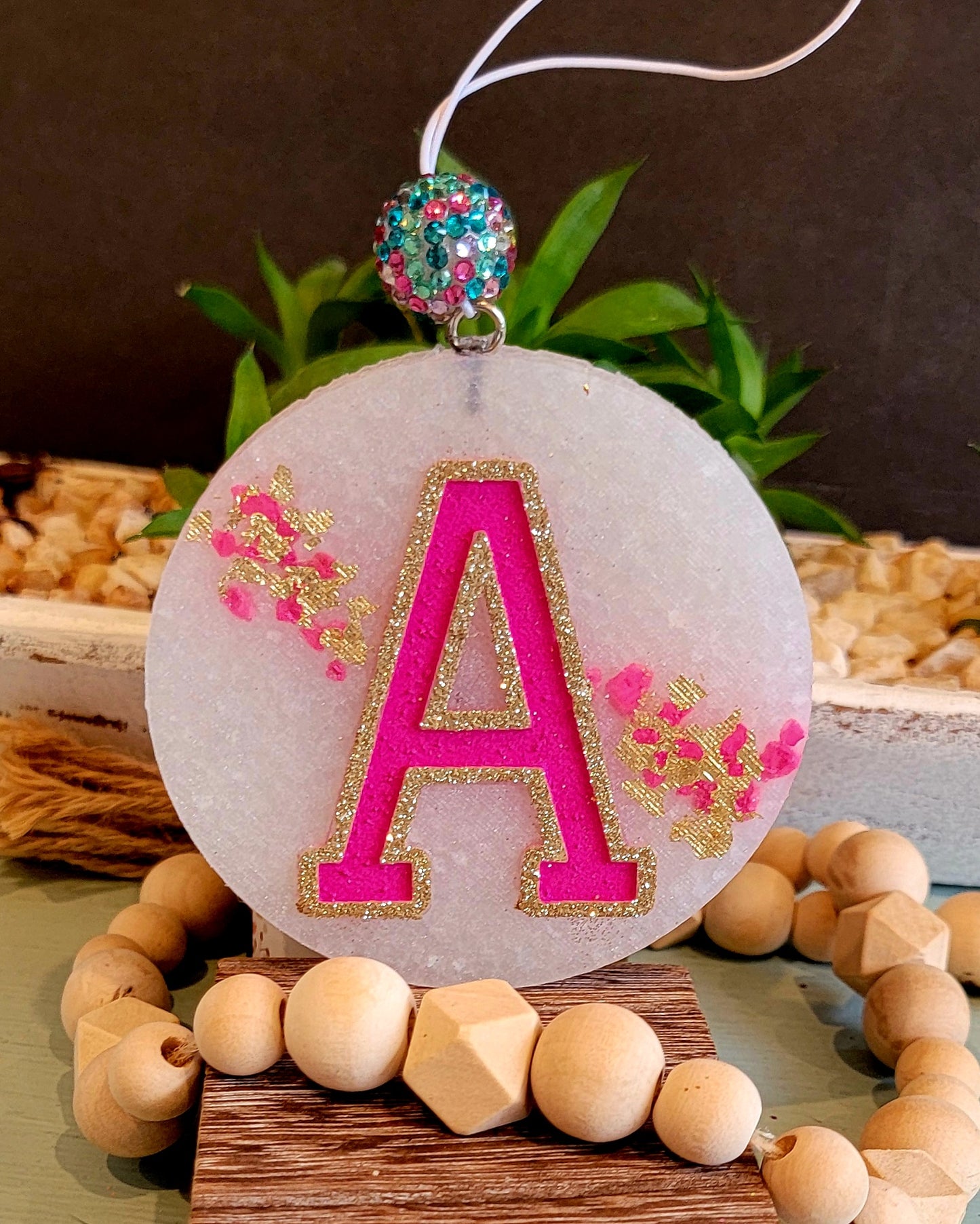 A monogram initial freshie A-Z