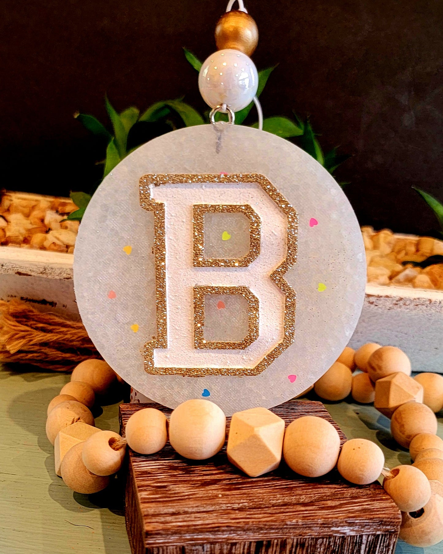 A monogram initial freshie A-Z