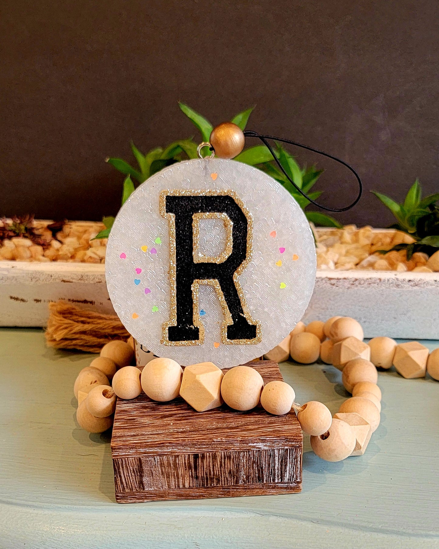 A monogram initial freshie A-Z