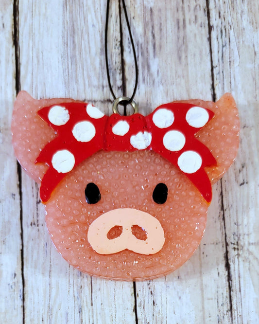 Pig with  bow