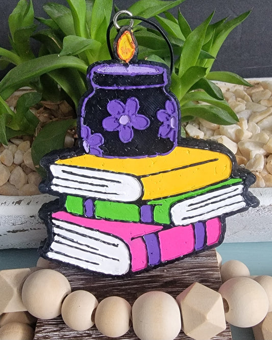 Candle with Books