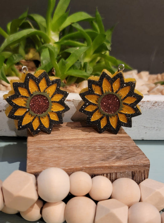 Vent clip sunflowers