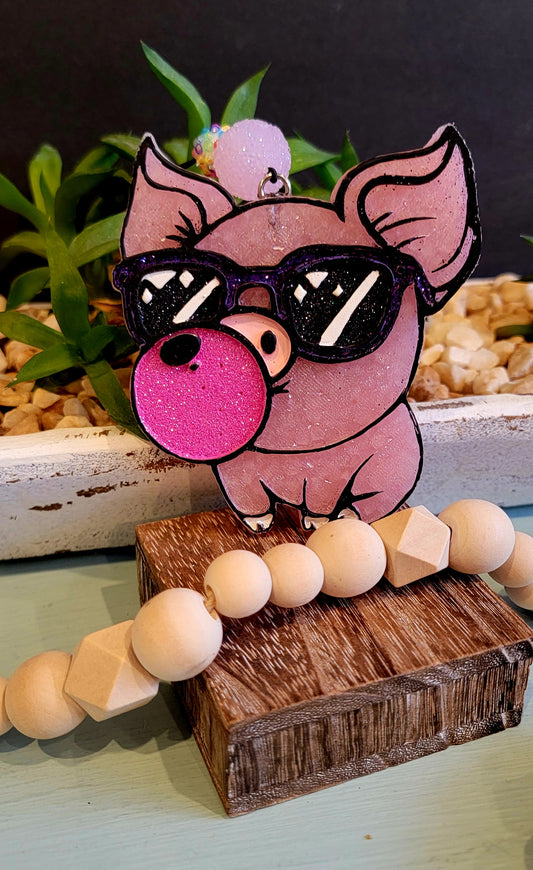 Pig Blowing Bubble