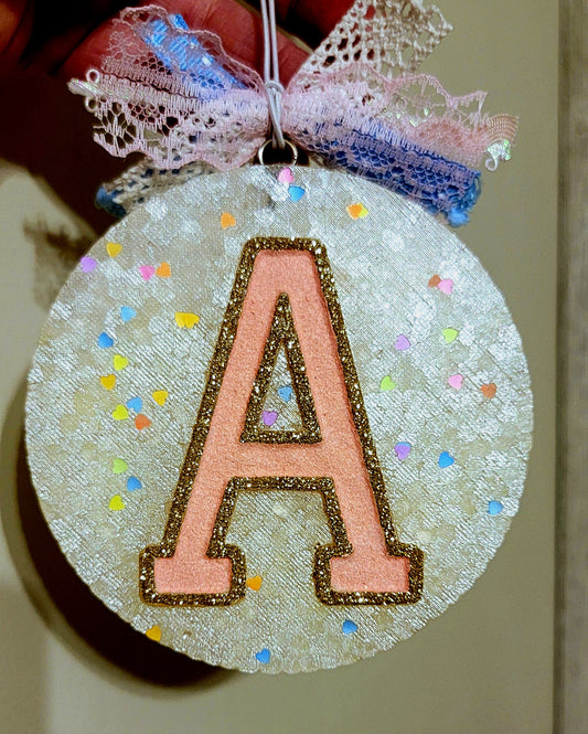 A monogram initial freshie A-Z