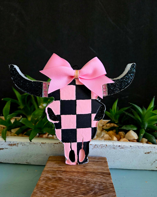 Checkered Bull head