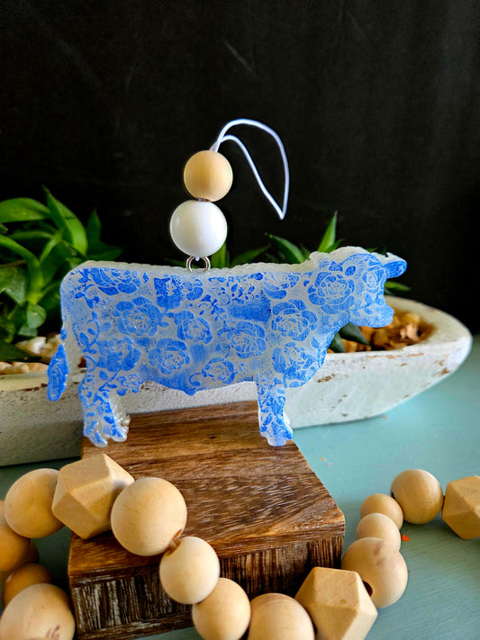 Floral cow