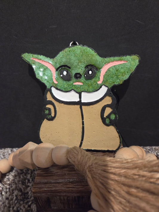 glittered Lil Green Guy