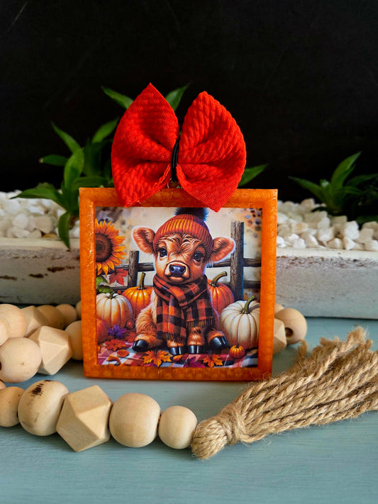 Fall Highland cow
