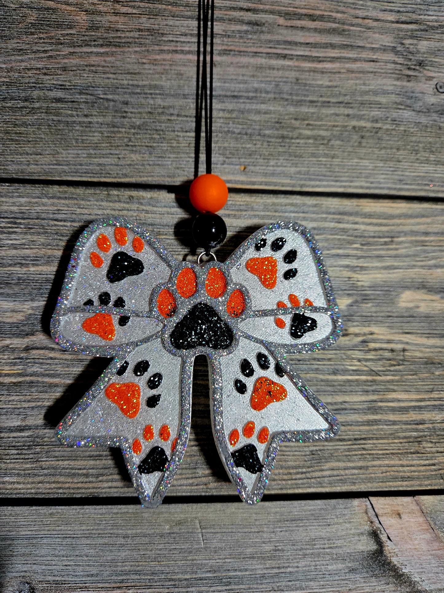Paw Print Bow
