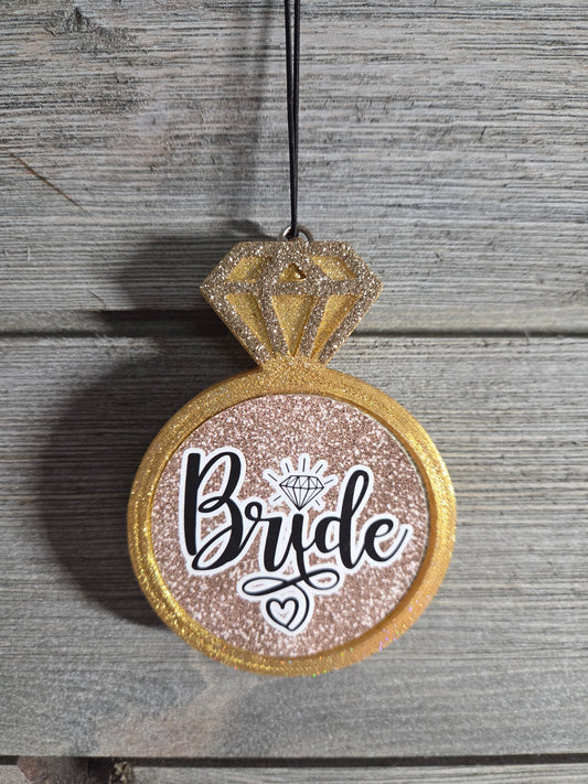 Bride ring with cardstock