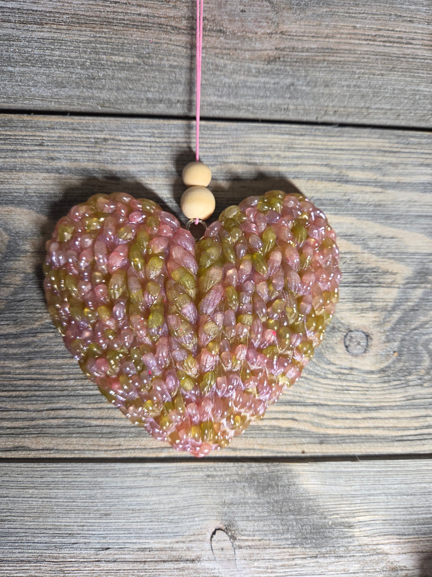 Yarn knit heart 3D