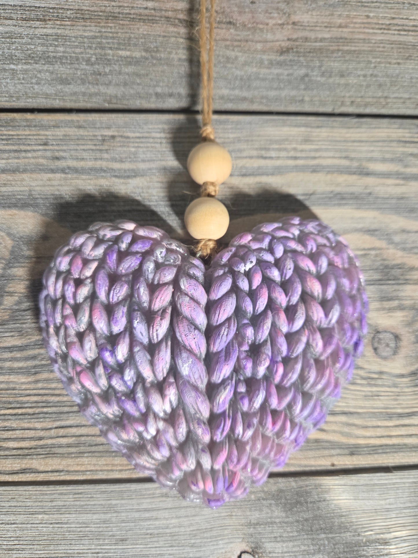 Yarn knit heart 3D